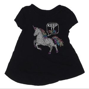 Justice Sparkle Unicorn Girl’s T-Shirt Size 7